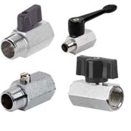 Mini Brass Ball Valves for Gas/Liquid Control – Female/Male Connections
